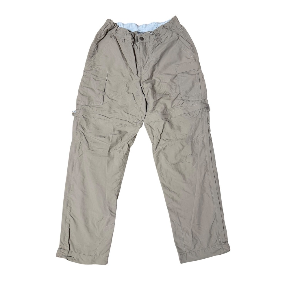 REI Sahara Convertible Hiking Cargo Pants Tan Khaki Womens 6 Petite Zip Off